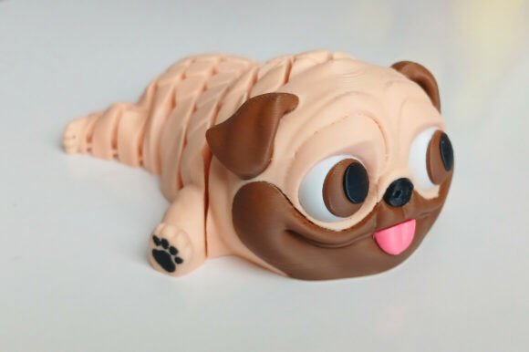 Articulated Pug Multi-Color Printable Guide