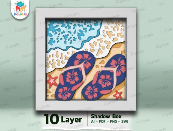 Bringing Coastal Charm Indoors: A Complete Guide to the Beach Flip Flops Shadow Box SVG