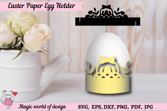 Creating Custom Easter Decor with the Easter Basket Paper Egg Holder SVG