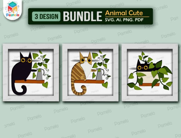 Cute Cat Shadow Box SVG Bundle: A Guide to Layered Papercraft