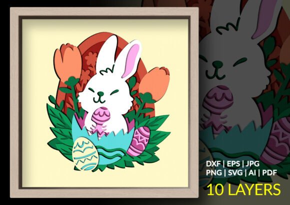 Easter Bunny Egg Shell Shadow Box SVG: A Technical Review for Precision Crafting