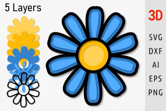 Elevating Digital Craft: The Strategic Value of Multilayer Daisy SVG Layered Flower SVG Assets