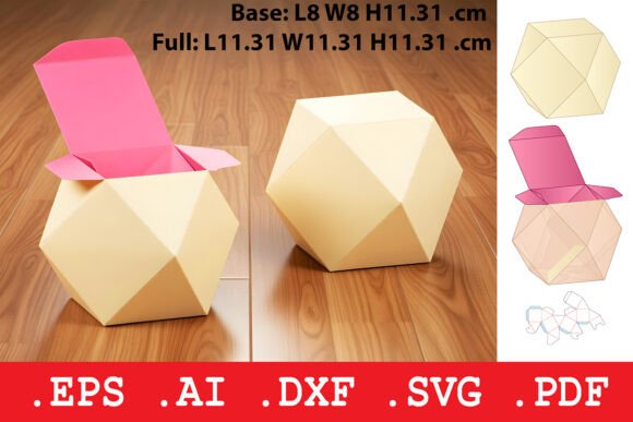 Elevating Unboxing with the Rhombic Dodecahedron Folding Box Template