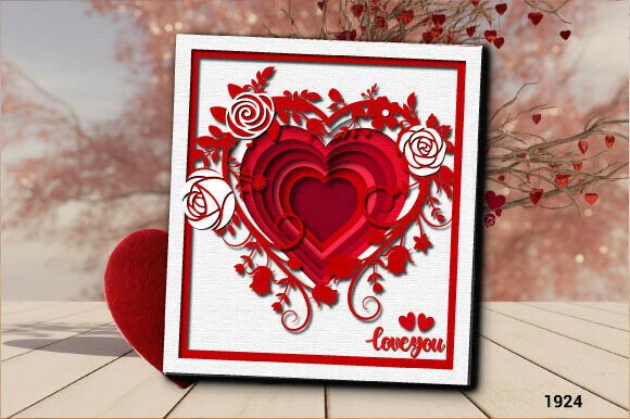 Evaluating Multilayer Heart Valentine Card SVG1924 for Paper Crafting Projects