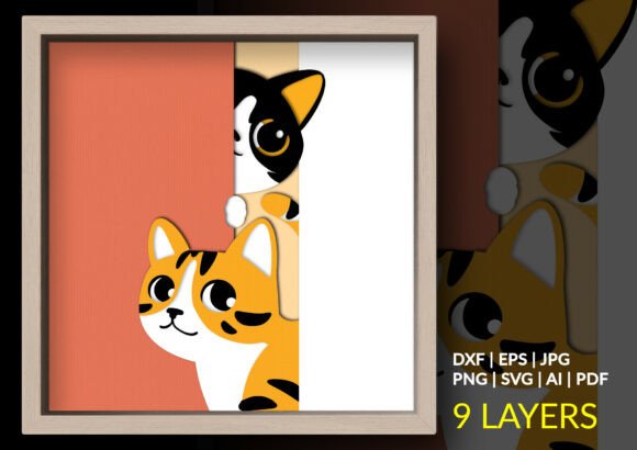 Evaluating the Two Curious Cats Shadow Box, Peeking Cat Design for Your Next Paper Craft Project