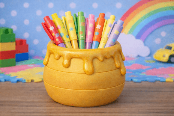 Honey Pot Pen Holder STL: Strategic Desk Organization and Creative Workflow Enhancement