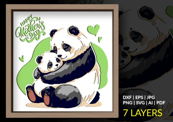 Mother Baby Panda Mother Day Shadow Box: Crafting a Heartfelt Tribute