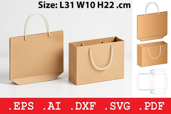 Paper Shopping Bag Template: Design & Assembly Guide