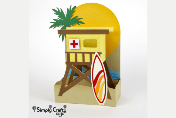 Surfer's Paradise Card SVG Design Guide